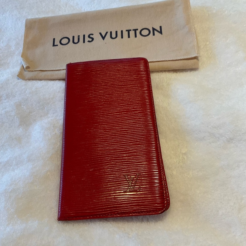 Louis Vuitton Red Epi Leather Wallet